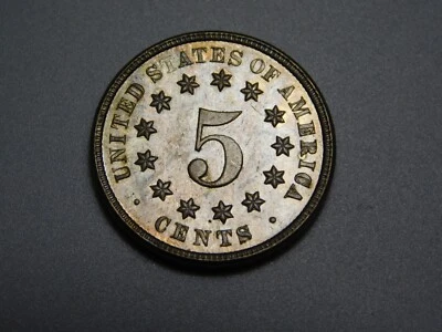 VINTAGE  US COIN  1872  SHIELD NICKEL - Image 1 of 4