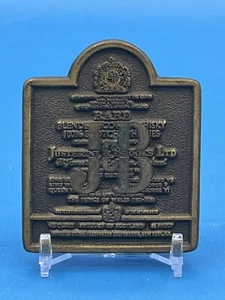J&B Justerini & Brooks Scotch Whisky Scotland Rare 1970s Vintage Belt Buckle - Picture 1 of 2