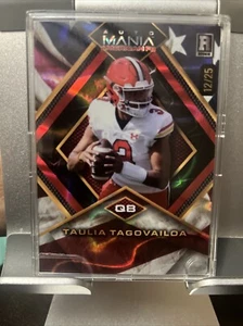 2024 WILD CARD AUTO MANIA AMERICAN FB TAULIA TAGOVAILOA ROOKIE - 12/25 - Picture 1 of 2