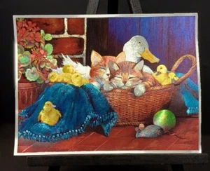 Dufex Foil Prints 6''x8'' inc Horses Swans Giraffes Animal Kingdom Wolf Penguins