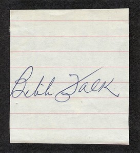 Bibb Falk {1899-1989} Chicago White Sox Signed Cut. Joe Jackson Replacement 1921
