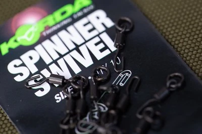 Korda Spinner Swivel Size 11 Pack of 10 Rig Ronnie Carp Coarse Fishing Accessory