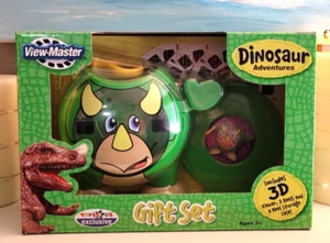 SEALED Dinosaurs view-master 3 Reels Viewer & Case Toys R Us Giftset Binoculars - Picture 1 of 2