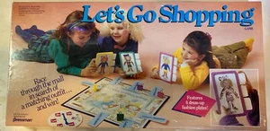 LET'S GO SHOPPING Board Game - Race Throuhg Mall - 1990 Pressman - NEW + SEALED - Picture 1 of 2