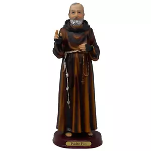 Padre Pio 12 Inch Resin Statue Imagen Finely Made Detailed 4656 New - Picture 1 of 6