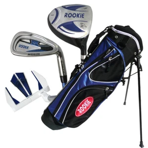 JUNIOR RH GOLF SET NEW BLUE 4 PCE for KIDS 4 to 7yrs WITH MATCHING GOLF BAG - Picture 1 of 7