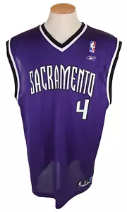 NBA Reebok Sacramento Kings Chris Webber #4 Jersey XL Purple - Picture 1 of 8