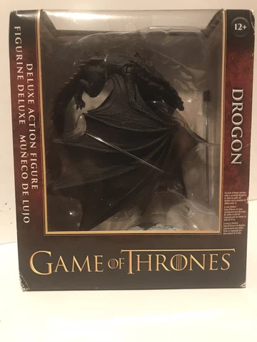 RARE GAME OF THRONES DROGON DRAGON ACTION FIGURE 13" WING SPAN W BASE MCFARLANE Cover