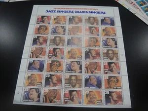 USA 1994 Sc#2854-61 29c Jazz Singers/Blues Singers sheet of 35 Stamps MNH XF - Picture 1 of 1