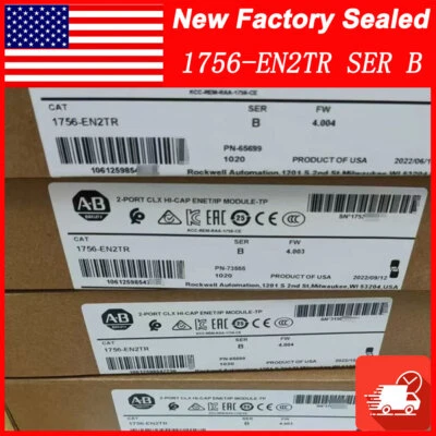 New Factory Sealed AB 1756-EN2TR SER B ControlLogix EtherNet/IP Module 1756EN2TR - Image 1 of 4