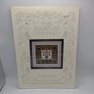 Floral Sampler 13.5 x 12.5" Advanced The Sampler Company Brenda Keyes - Picture 1 of 3