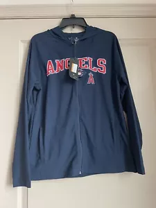 Antigua MLB American League Legacy Full-Zip Hoodie Los Angeles Angels Sz M - Picture 1 of 6