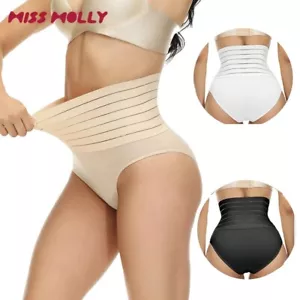 Women Seamless Thong Pants Tummy Control Body Shaper High Waist Slim Underwear - Picture 1 of 29