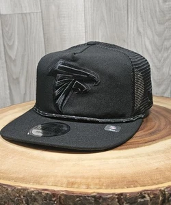 Atlanta Falcons New Era The Golfer Rope Snapback Adjustable Hat Cap NFL Blackout - Picture 1 of 13