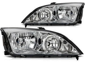 Fits Ford Focus 2005 - 2007 Chrome Housing Headlights Assembly Pair Left+Right - Picture 1 of 10
