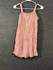 Cat & Jack Girls Leopard Printed Romper Size L 10-12 - Picture 1 of 9