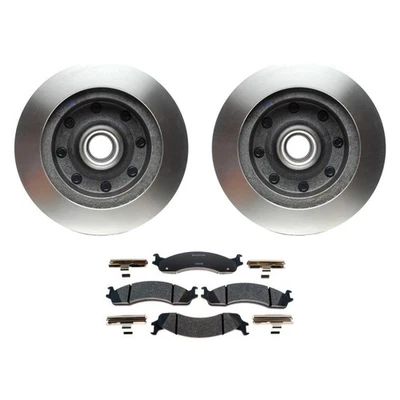 For Ford E-350 Super Duty 99 R-Line Plain Front Brake Kit w Semi-Metallic Pads Foto 1 de 4