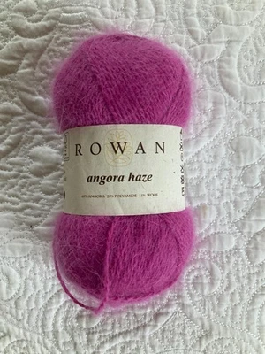 Rowan Angora Haze Yarn ~ Caress Pink  #525 ~ 69% Angora, 20% Nylon 11% Wool - Image 1 of 3