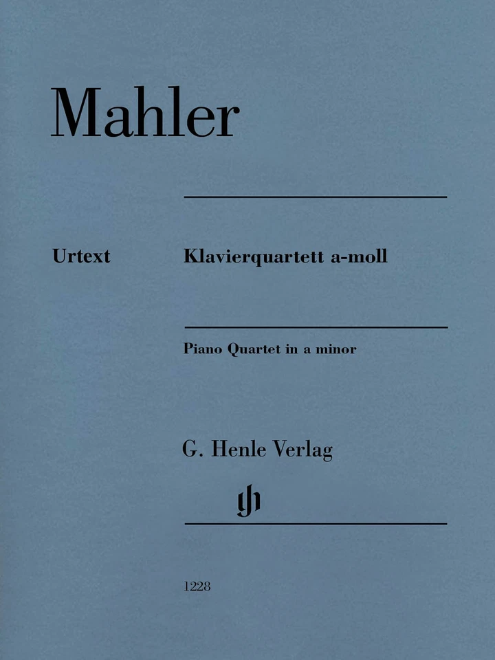 Mahler Piano Quartet in A minor Classical Sheet Music Henle Urtext Book - Image 1 of 1