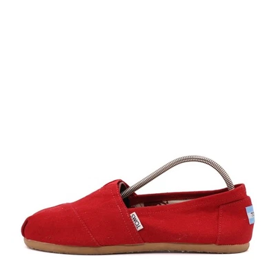 TOMS Damen Classic Alpargata Espadrilles Rot Canvas Niedrig Bequem Slipper EU 39 - Bild 1 von 4