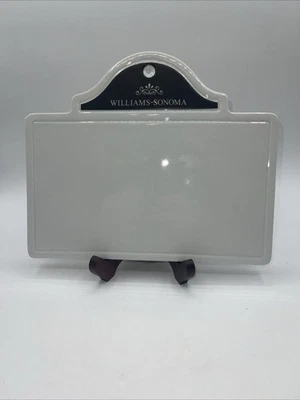 Williams-Sonoma Ceramic White Sign Dry Erase Kitchen Message Board Cheese Board - Image 1 of 4