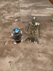 Lote de figuras de acción vintage Star Wars Kenner C-3PO R2 D2 1977 - Imagen 1 de 3