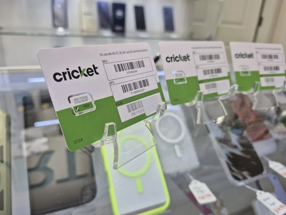 Unactivated Cricket Sim Cards (Nano Sims) Bundle Of 5 - Image 1 of 4