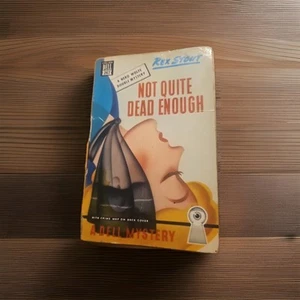 Not Quite Dead Enough Rex Stout 1st Edition Dell Publishing Paperback Softcover - Picture 1 of 15