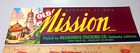 Vintage Original Label, 1950S Old Mission Brand Fruit Crate Label, Beautiful