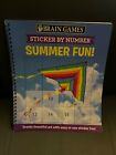 Brain Games - Sticker by Number: Summer Fun! Paperback Book