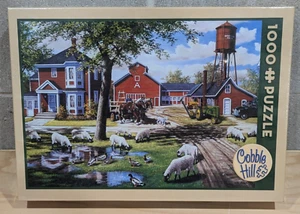 NOS Sealed Cobble Hill 1000 Piece Jigsaw Puzzle - Farmyard Companions - Zylla - Picture 1 of 4