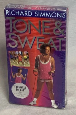 Workout Exercise VHS Richard Simmons Tone & Sweat (1994) Fitness Sealed New - Image 1 of 4