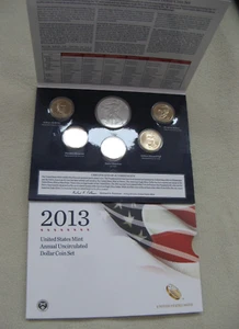 2013 US Mint Annual Uncirculated Dollar Coin Set w Silver American Eagle - Picture 1 of 3