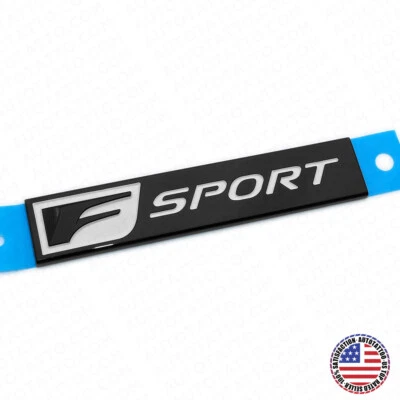 Lexus Gloss Black F-Sport Logo ABS Badge Trunk Luggage Lid 3D Emblem Decoration - Image 1 of 4