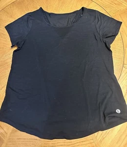 Torrid Active Shirt Womens Size 3 Black Short Sleeve V Mesh Back - Picture 1 of 6