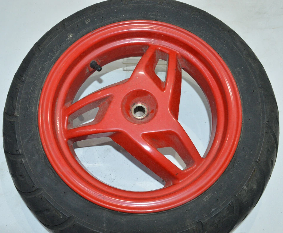 SYM JET EURO X 50 RED DEVIL HINTERREIFEN HINTERRAD REIFEN RAD FELGE HINTEN WHEEL - Bild 1 von 4