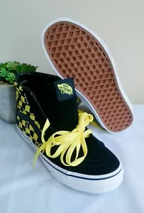 Vans x Where's Waldo Sk8-Hi Odlaw Checkerboard Black Yellow Size 6 Women's NWB - Picture 1 of 7