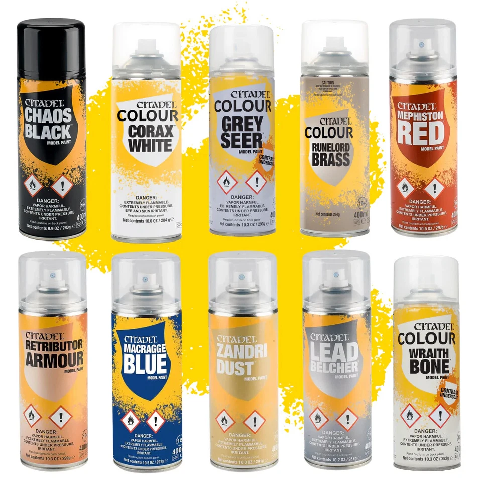 Citadel Spray VARI COLORI [400ml] WARHAMMER GAMESWORKSHOP - Immagine 1 di 1