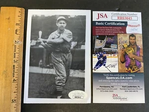 SIGNED 3.5X5 B&W BASEBALL PHOTO ENOS SLAUGHTER CARDINALS/YANKEES JSA/COA MS 8521 - Picture 1 of 1