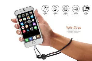 Universal Phone Grip Patch Kit With Wrist and Neck Lanyards New - Picture 1 of 15