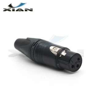 Neutrik NC3FXX-B Female XLR 3pin Connector,3pin Microphone Audio Cable Connector - Picture 1 of 4