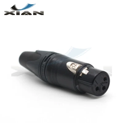 Neutrik NC3FXX-B Female XLR 3pin Connector,3pin Microphone Audio Cable Connector - Image 1 of 4