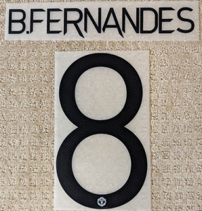 Manchester United Number Name Set (Bruno Fernandez) 20-22 Black