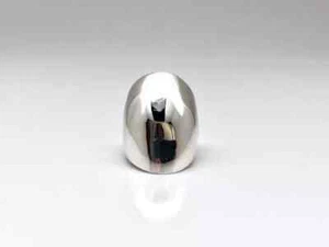 Dome Ring 925 Sterling Silver Ring Plain Wide Band Ring Statement Women Jewelry - Picture 1 of 14