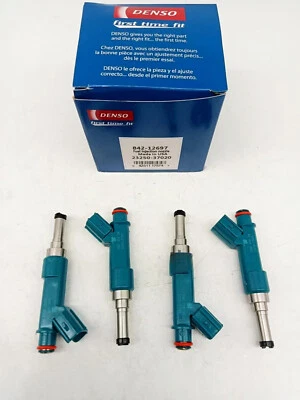 4x Denso Fuel Injectors for 10-15 Lexus CT200h Toyota Prius 1.8L 23250-37020 New - Image 1 of 4