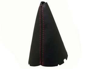 SEAT ALHAMBRA (2000-2010) Soufflet Levier De Vitesse 100% Cuir - Couture Rouge - Imagen 1 de 1