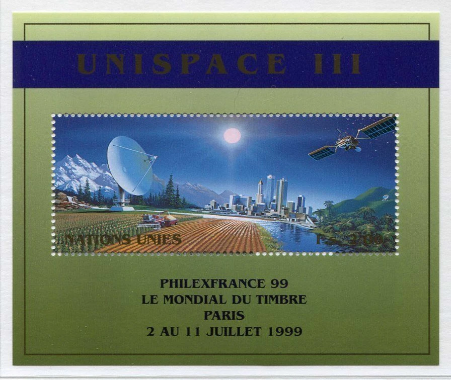 19676) NATIONS UNIES (Genève) 1999 MNH** Espace S/S Ovptd - Photo 1/1