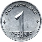 DDR - Münze - 1 Pfennig 1950 E - Münzstätte Muldenhütten
