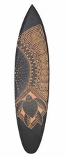 Decorazione tavola da surf in legno duro 100 cm con tartaruga decorazione tavola da surf