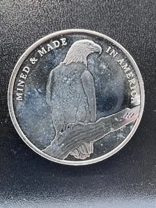 ASAHI AMERICAN RESERVE EAGLE PL 1 OZ .999 FINE SILVER ROUND - Picture 1 of 9